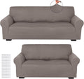 Peryiter 2 Pcs Sofa Covers Couch and Loveseat Covers Set Stretch Sofa Slipcover by Peryiter