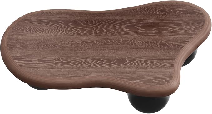 40” Cloud Coffee Table with 3 Ball Legs, Modern Irregular Center Table - Image 8
