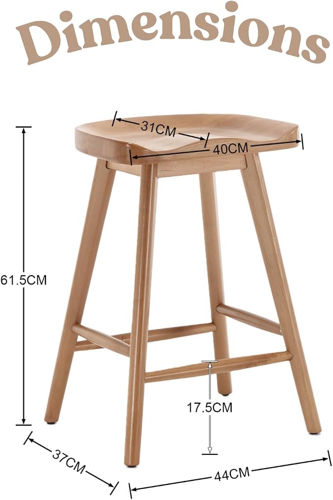 LukeAlon 24.25 Inch Bar Stools Set of 4 - Image 2