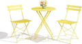 3-Piece Folding Bistro Set, Outdoor Patio Furniture Set by GarveeTech