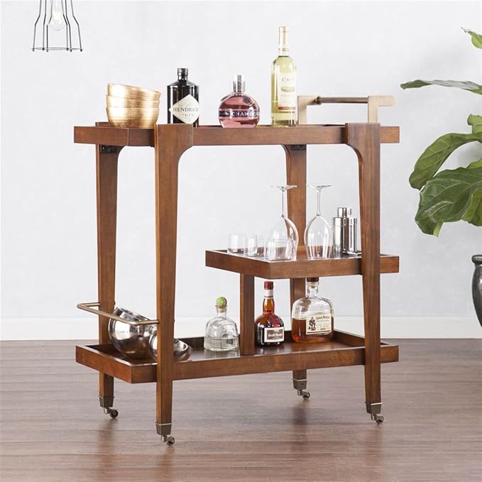 Holly & Martin Zhori Midcentury Modern Bar Cart - Image 6