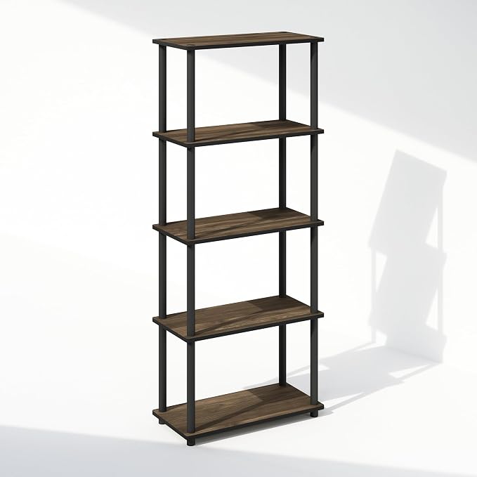 Furinno Turn-N-Tube Book Shelf, 5-Tier Bookshelf, Bookcase - Image 4