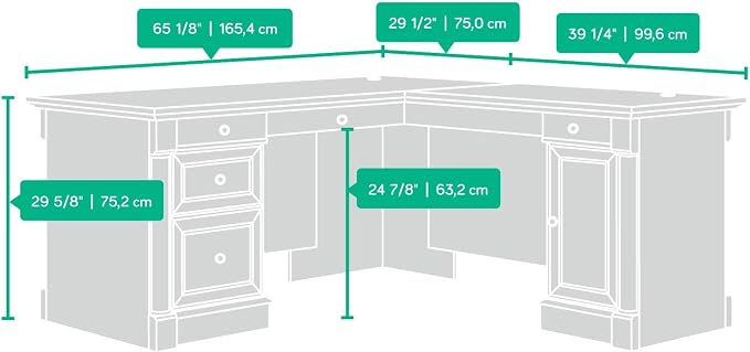 Sauder Palladia L Shaped Desk - Image 3