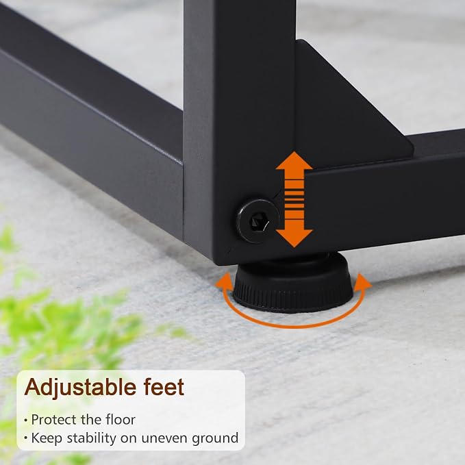 AMHANCIBLE C Shaped End Tables Set of 2, Couch Side Tables that Slide Under Sofa - Image 8