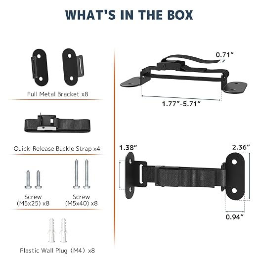 Anti Tip Furniture Anchors, Heavy Duty Furniture Wall Anchor, Earthquake Proof - Image 4