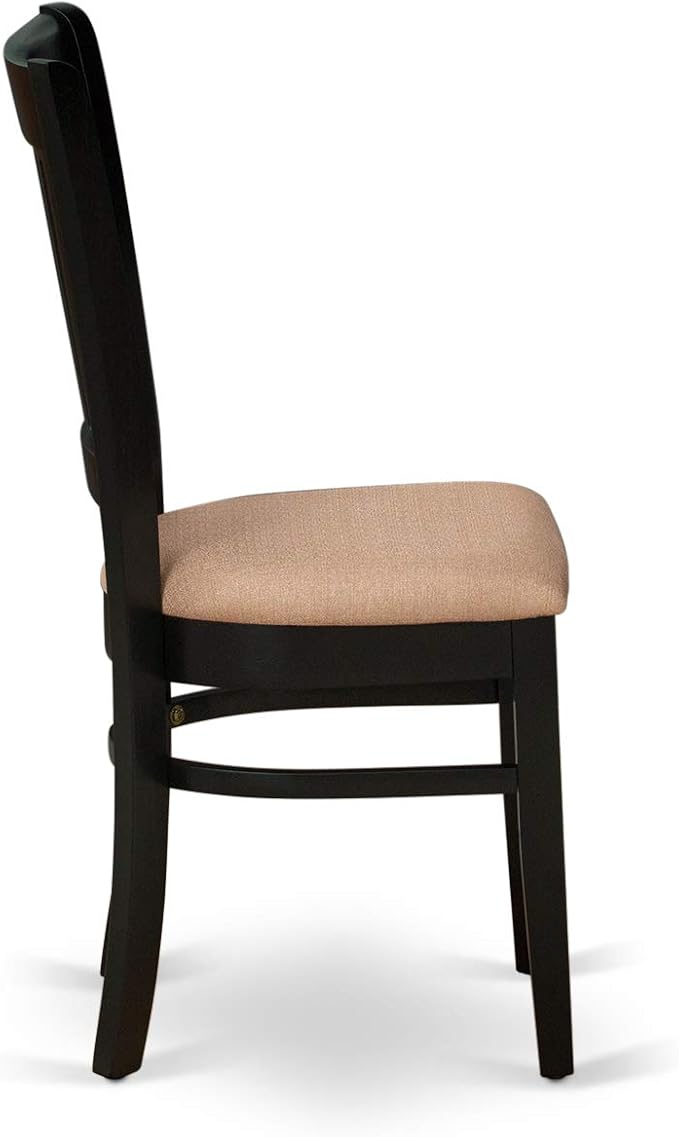 East West Furniture ANVA5-BLK-C 5 Piece Dining Room Furniture Set Includes a - Image 8