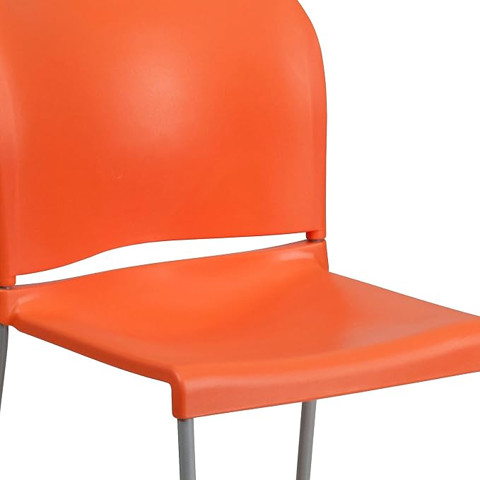 Flash Furniture HERCULES Series 880 lb. Capacity Orange Full Back Contoured - Image 6