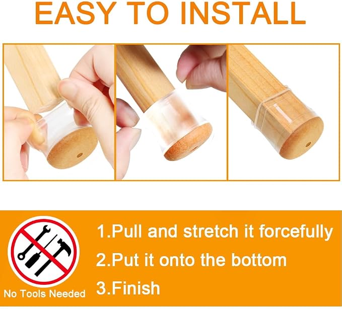 32 Pcs Chair Leg Floor Protectors - Image 6