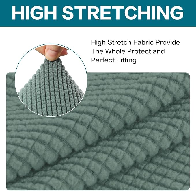 Turquoize Stretch Sofa Slipcover 2 Pieces Sofa Cover Couch Cover - Image 5