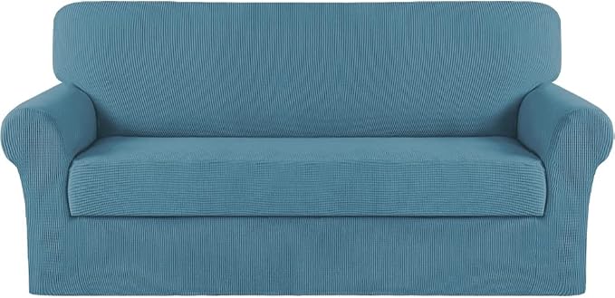 Turquoize Stretch Sofa Slipcover 2 Pieces Sofa Cover Couch Cover by Turquoize