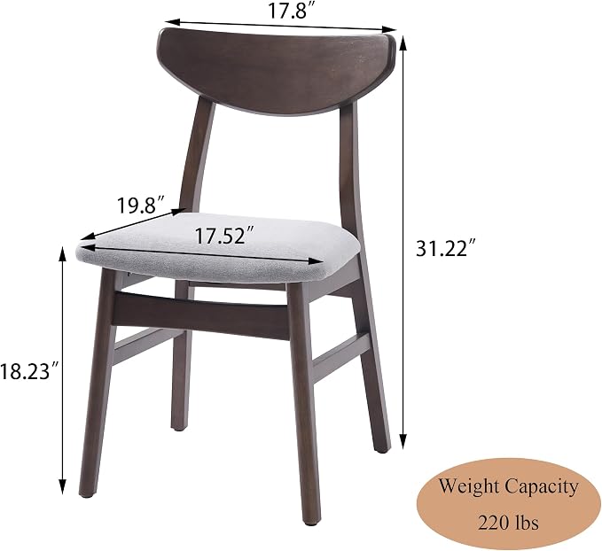 Virubi Set of 2 Modern Scandinavian Chairs - Image 3