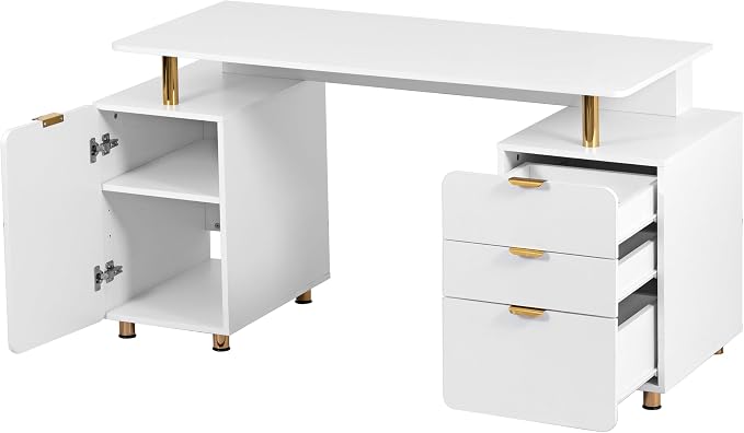 Elegant 57" W Executive Desk - Image 8