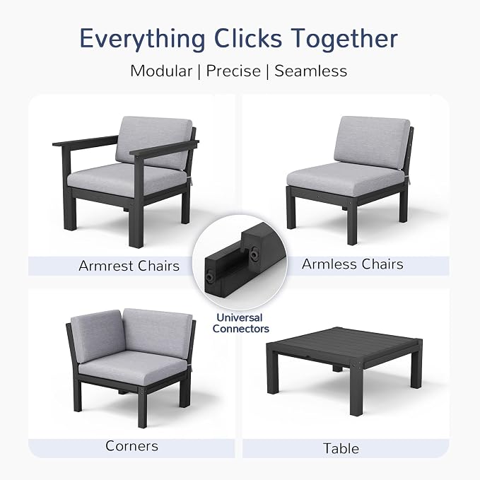 Stoog Modular Armchair with Removable Arms - Image 4