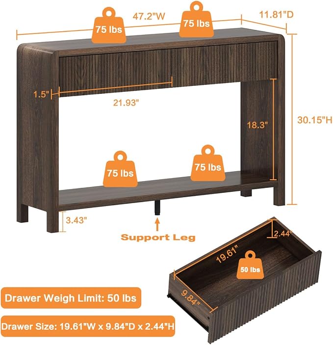 FATORRI Console Sofa Table - Image 3