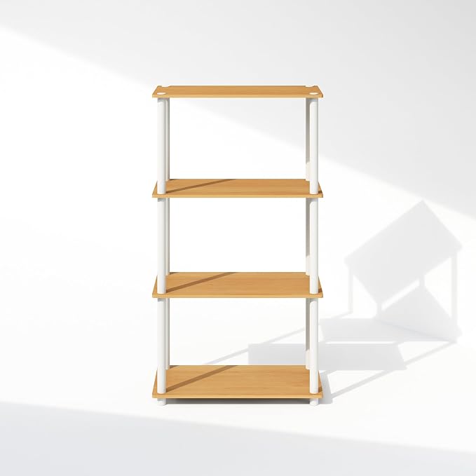 Furinno Turn-N-Tube Book Shelf, 4-Tier Bookshelf, Bookcase - Image 8