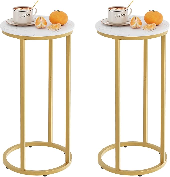 C Shaped End Table, Couch Side Tables by Easy+Paws
