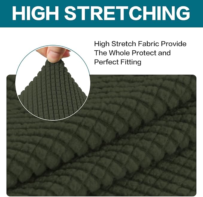 Turquoize Stretch Sofa Slipcover 2 Pieces Sofa Cover Couch Cover - Image 4