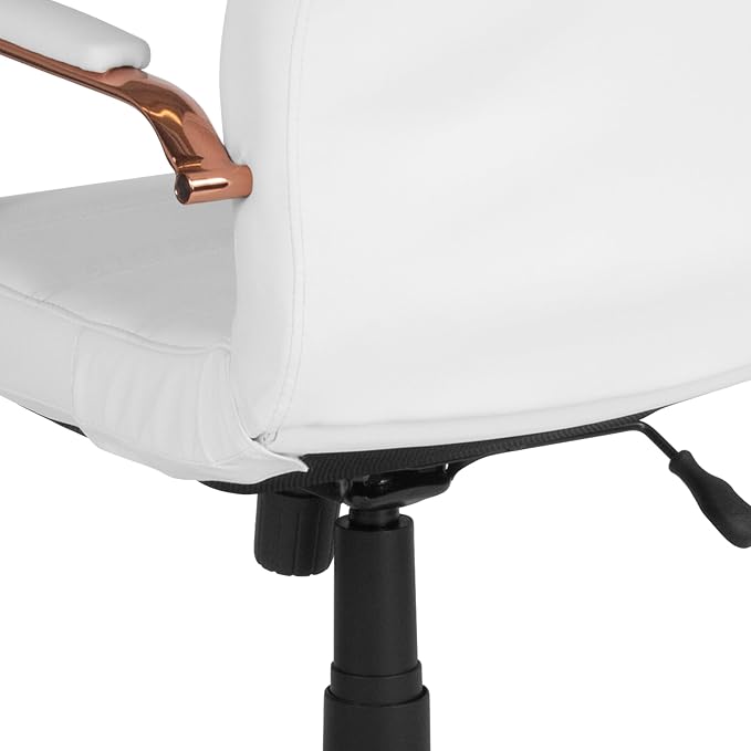 Flash Furniture Whitney Mid-Back Swivel LeatherSoft Desk Chair - Image 15
