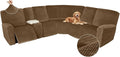 Arfntevss Sectional Recliner Couch Covers Velvet Washable Corner Sectional Sofa by Arfntevss