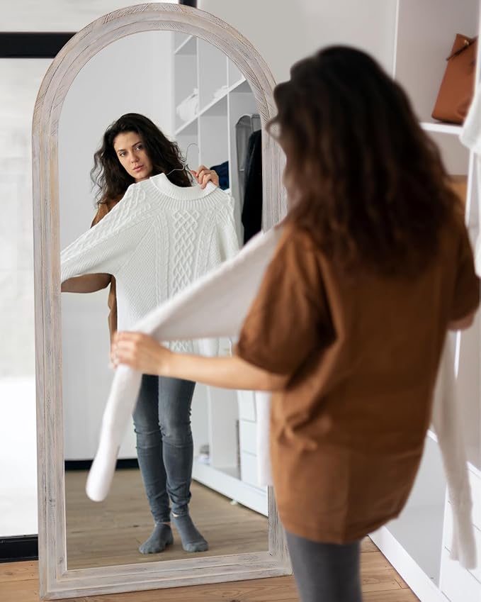 Full Length Mirror, Oversized Stand Up Mirrors Large Wall Mirrors, Wall Mounted - Image 8