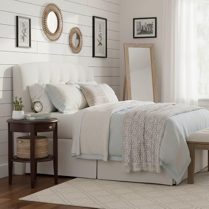 Furnifact Farmhouse End Table Solid Wood - Image 9