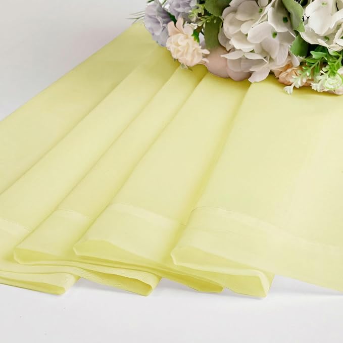 OWENIE Sheer Curtains 84 inches Long 2 Panels Set - Image 7