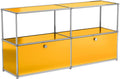 Modern Storage Cabinet Yellow F Versatile Free-Standing Organizer by ARVORAHome