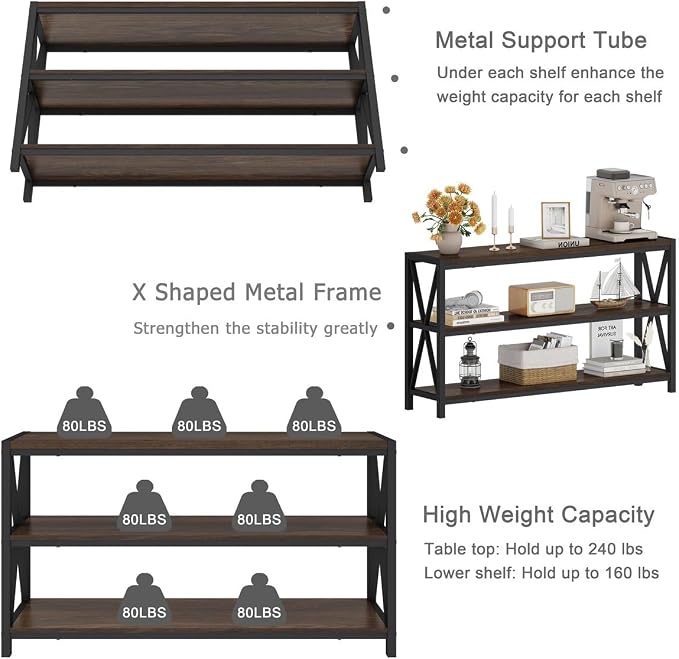 FATORRI Console Table for Entryway, Modern Entry Table - Image 4