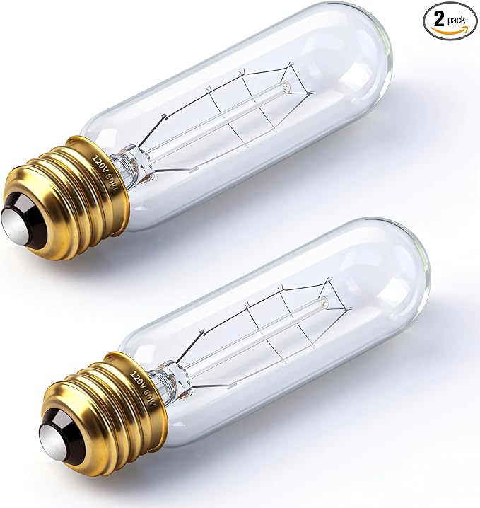 T10 Tubular Light Bulbs 60 Watt Incandescent Light Bulb, T10 Bulb, 120V 60W by Unknown