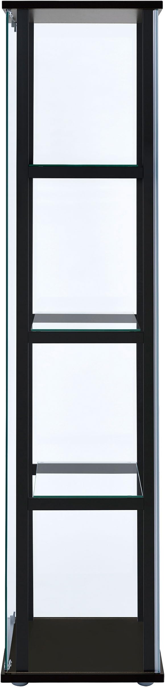 Coaster Home Furnishings Cyclamen 64-inch 5-Tier Clear Tempered Glass Curio - Image 6