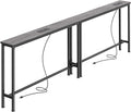 SUPERJARE 78.8 Inch Narrow Console Table by SUPERJARE