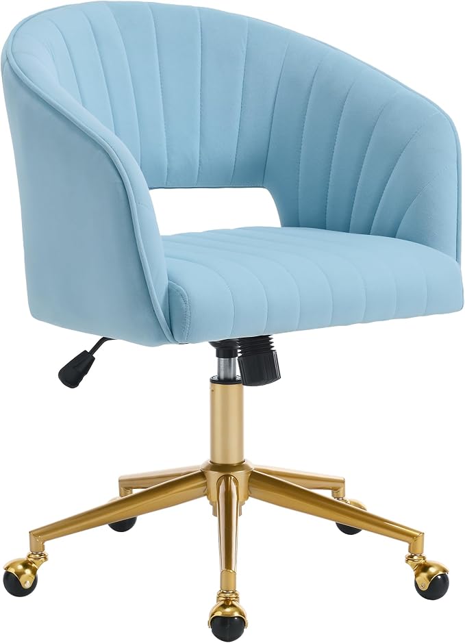 KCC Home Office Chair Swivel Desk Chair Accent Armchair Upholstered Modern by KCC