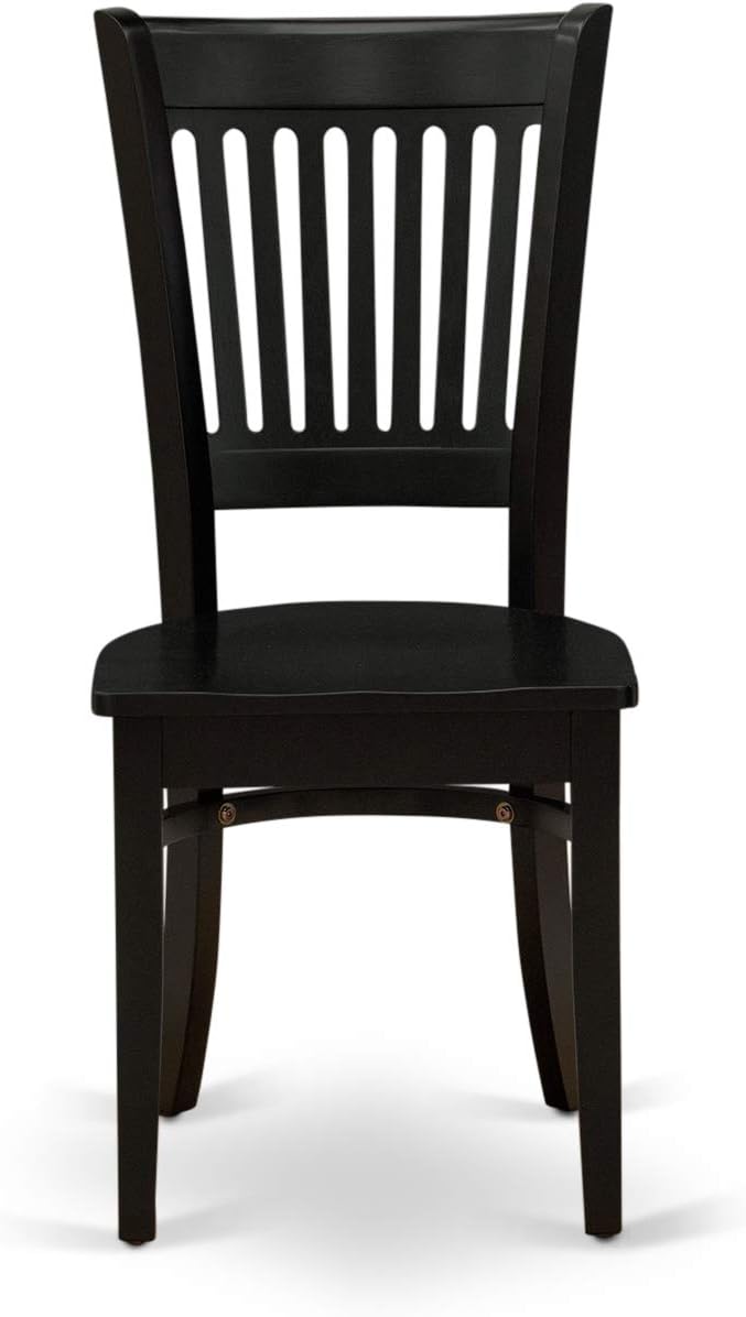 East West Furniture ANVA5-BLK-W 5 Piece Modern Dining Table Set Includes a - Image 6