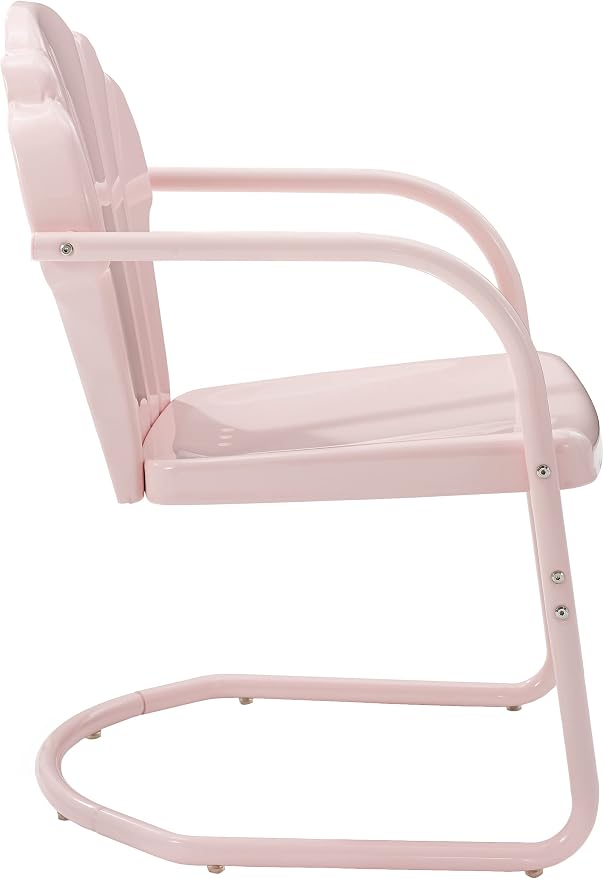 Crosley Furniture Tulip 2-Piece Outdoor Chair Set, Retro Metal Patio Chairs - Image 5