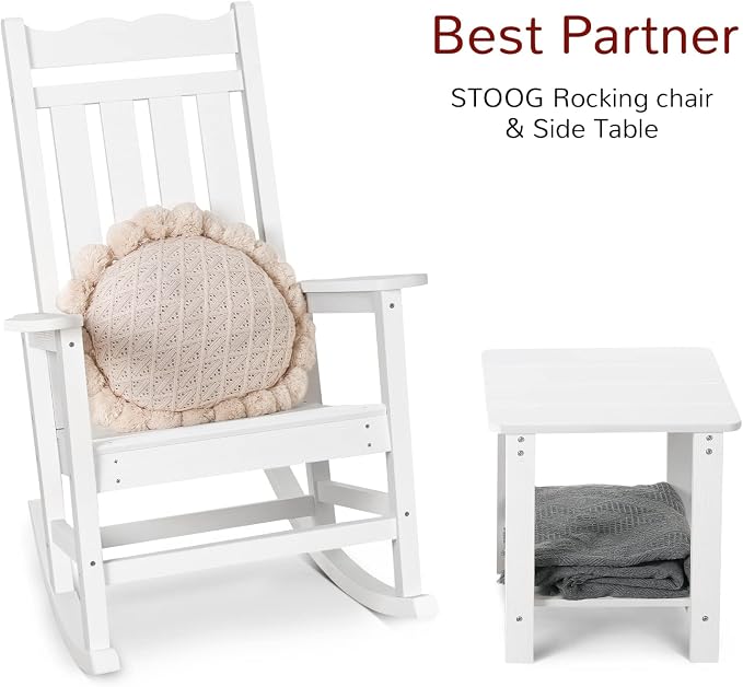 Stoog All-Weather Outdoor & Indoor Rocking Chair, Porch Rocker - Image 8