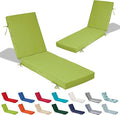 72x21x4in Lounge Cushions for Outdoor Furniture, Outdoor Lounge Chair Cushions by Odsiikly