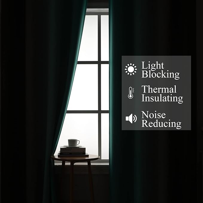 Estelar Textiler Full Room Darkening Gradient Blackout Curtains 96 Inch Length - Image 3