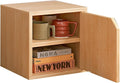 Versatile wooden storage cabinet, space-saving modular organizer by Unknown