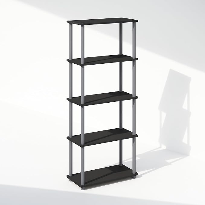 Furinno Turn-N-Tube Book Shelf, 5-Tier Bookshelf, Bookcase - Image 4