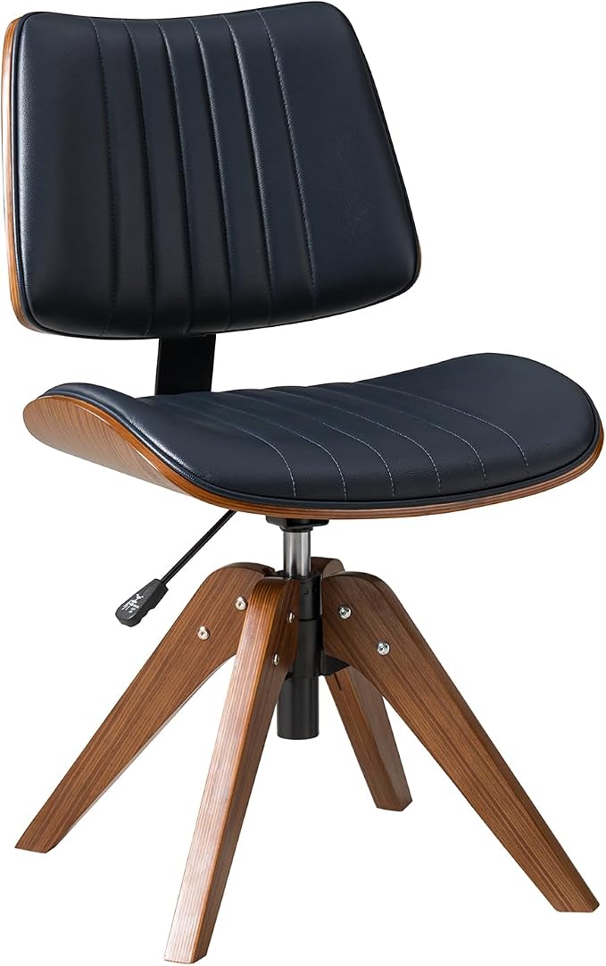 HULALA HOME Faux Leather Home Office Chair - Image 7