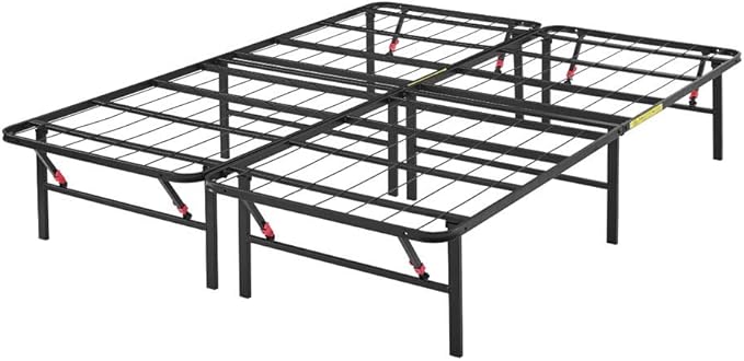 Amazon Basics Bed Frame with Storage, Foldable Metal Platform, Sturdy Steel - Image 4
