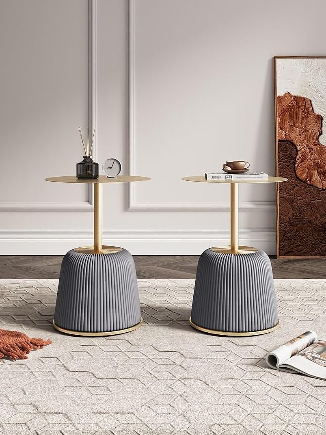 Manhattan Comfort Anderson Modern 15.75" Round End Tables 1.0 - Image 2