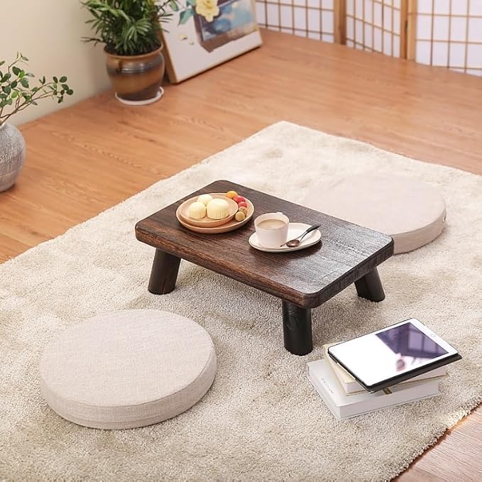 CHICKEN Couch End Table Little Traditional Tea Table Long Paulownia Wood Asia - Image 2