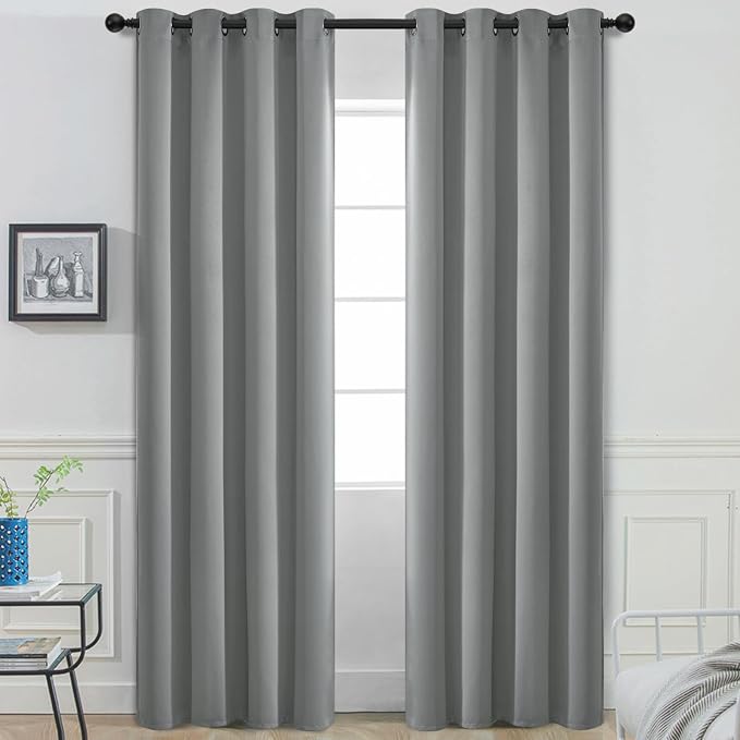 Yakamok Dove Grey Room Darking 96 Inch Length 2 Panel Sets by Yakamok