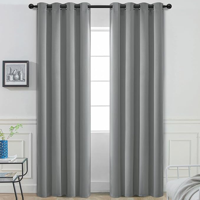 Yakamok Dove Grey Room Darking 84 Inch Length 2 Panel Sets by Yakamok