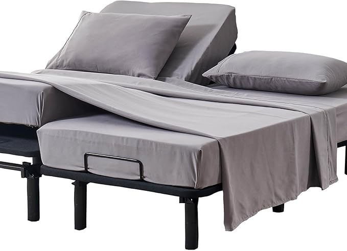 Kingnex Split California King Sheets Set by Kingnex