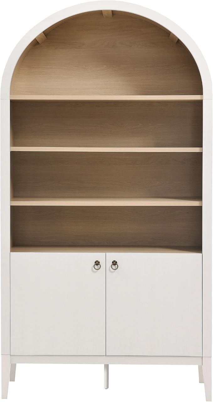 Modway Nolan Tall Arched Storage Display Cabinet in Ivory - Image 8