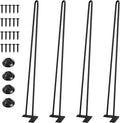 SMARTSTANDARD Hairpin Table Legs 26 Inch, 3/8" Solid Metal Legs by SMARTSTANDARD