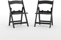 Flash Furniture Hercules Set of 2 Kids Black Resin Folding Chairs by FlashFurniture