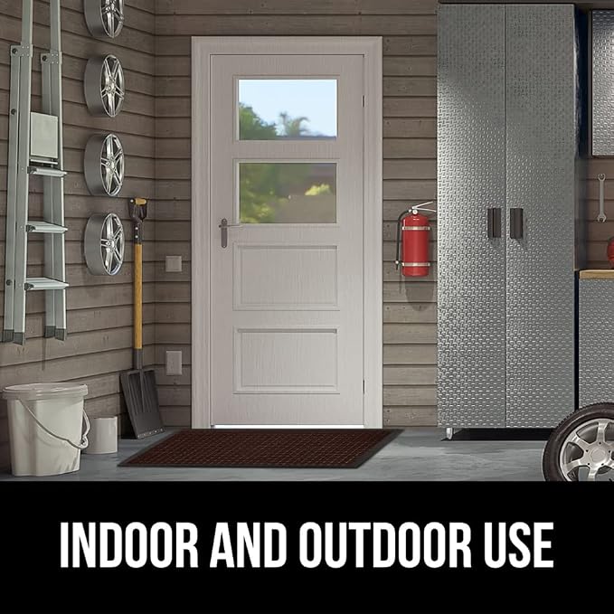 GORILLA GRIP 100% Waterproof All-Season WeatherMAX Doormat US Designed Natural - Image 9